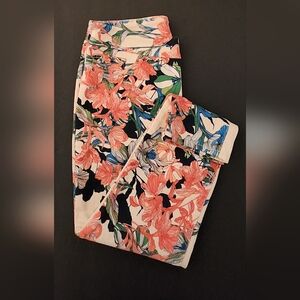 Preowned Chico Jeggings Ankle, Floral, Women's Size 0.5, USA 6P Good